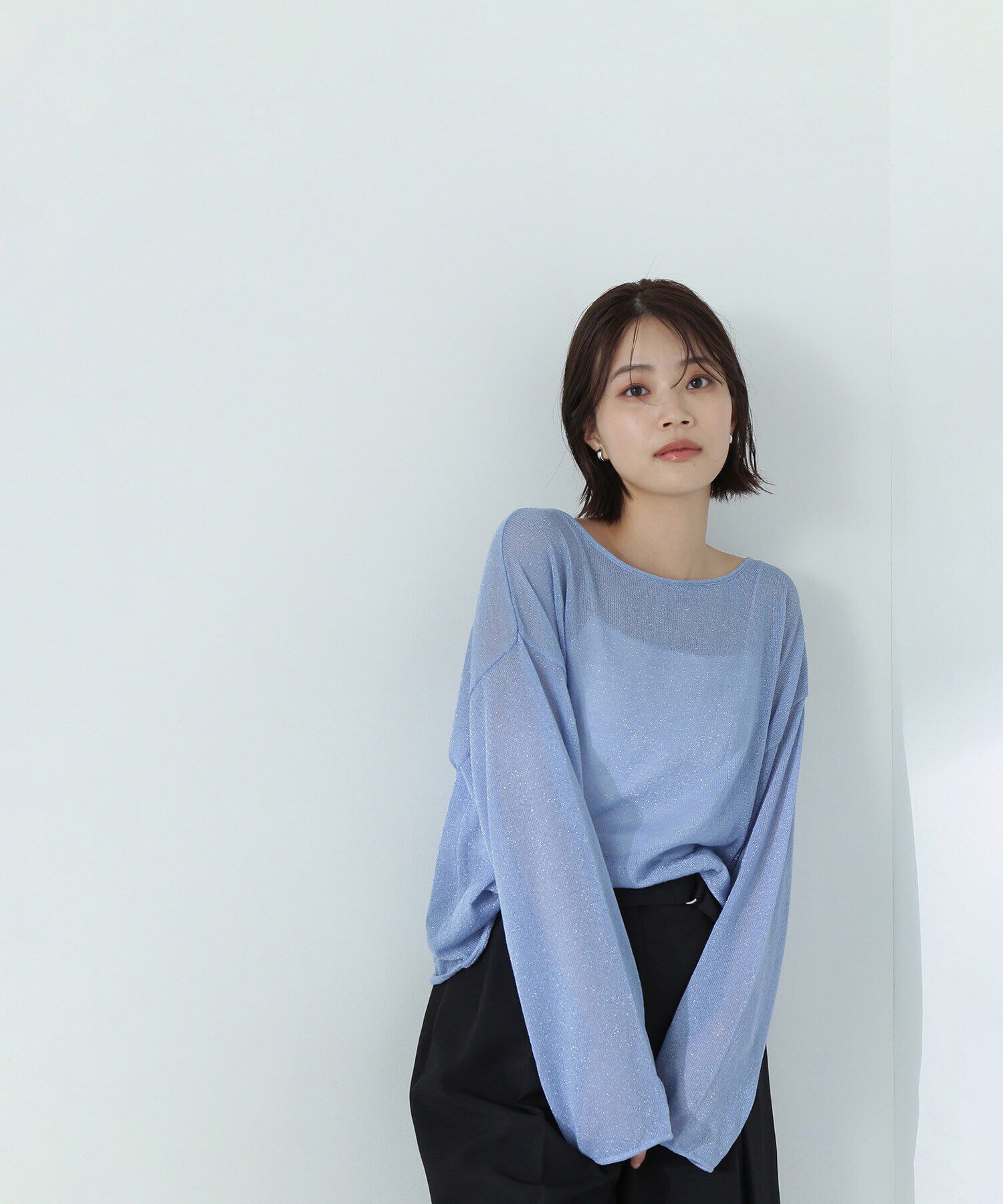  「ラメシアーオーバーニット」|ニット・セーター|