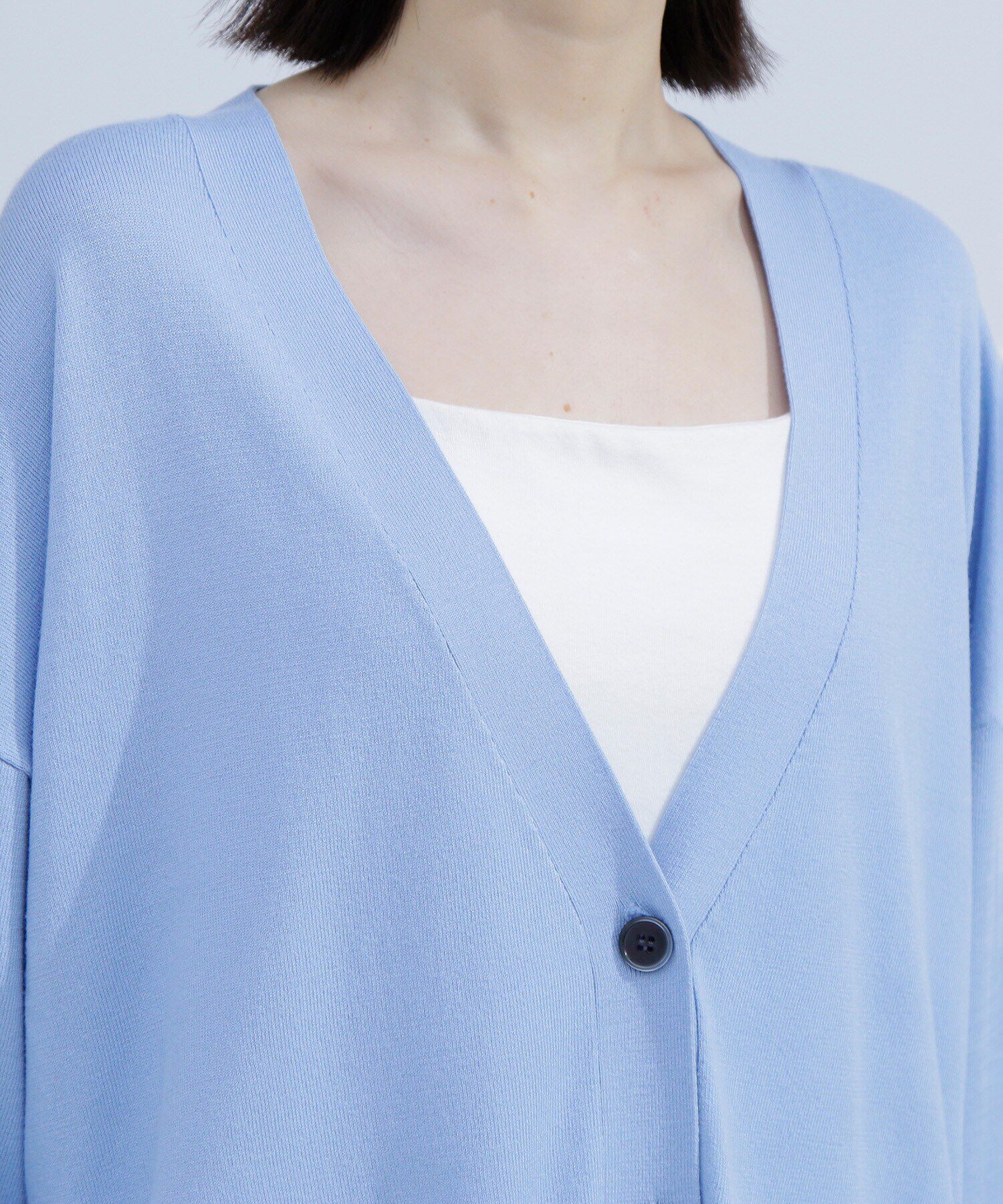  「ベーシックカーディガン Vネックニット」|ニット・セーター|