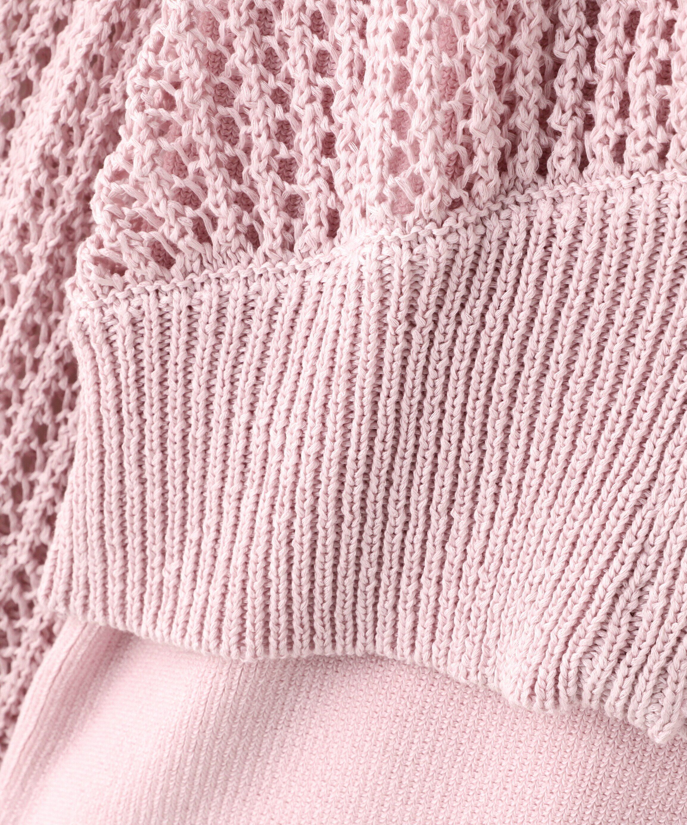  「アメスリレイヤードメッシュカーディガン」|ニット・セーター|