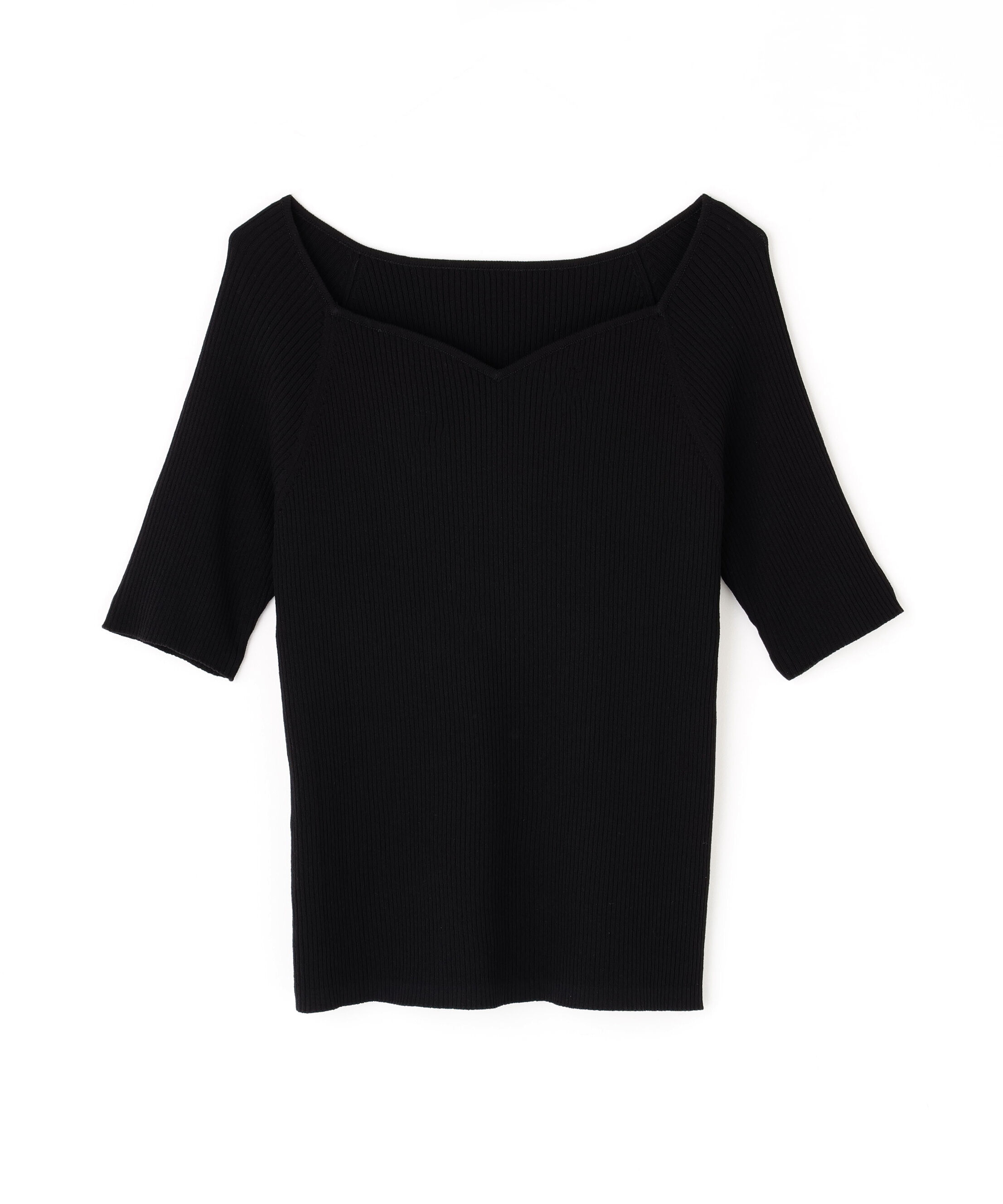  「ラグランハートネックニット」|ニット・セーター|