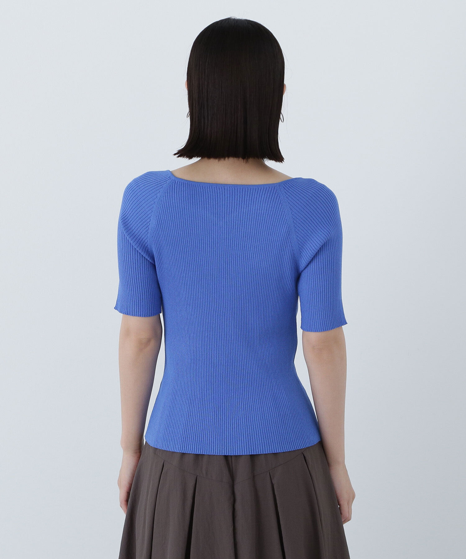  「ラグランハートネックニット」|ニット・セーター|