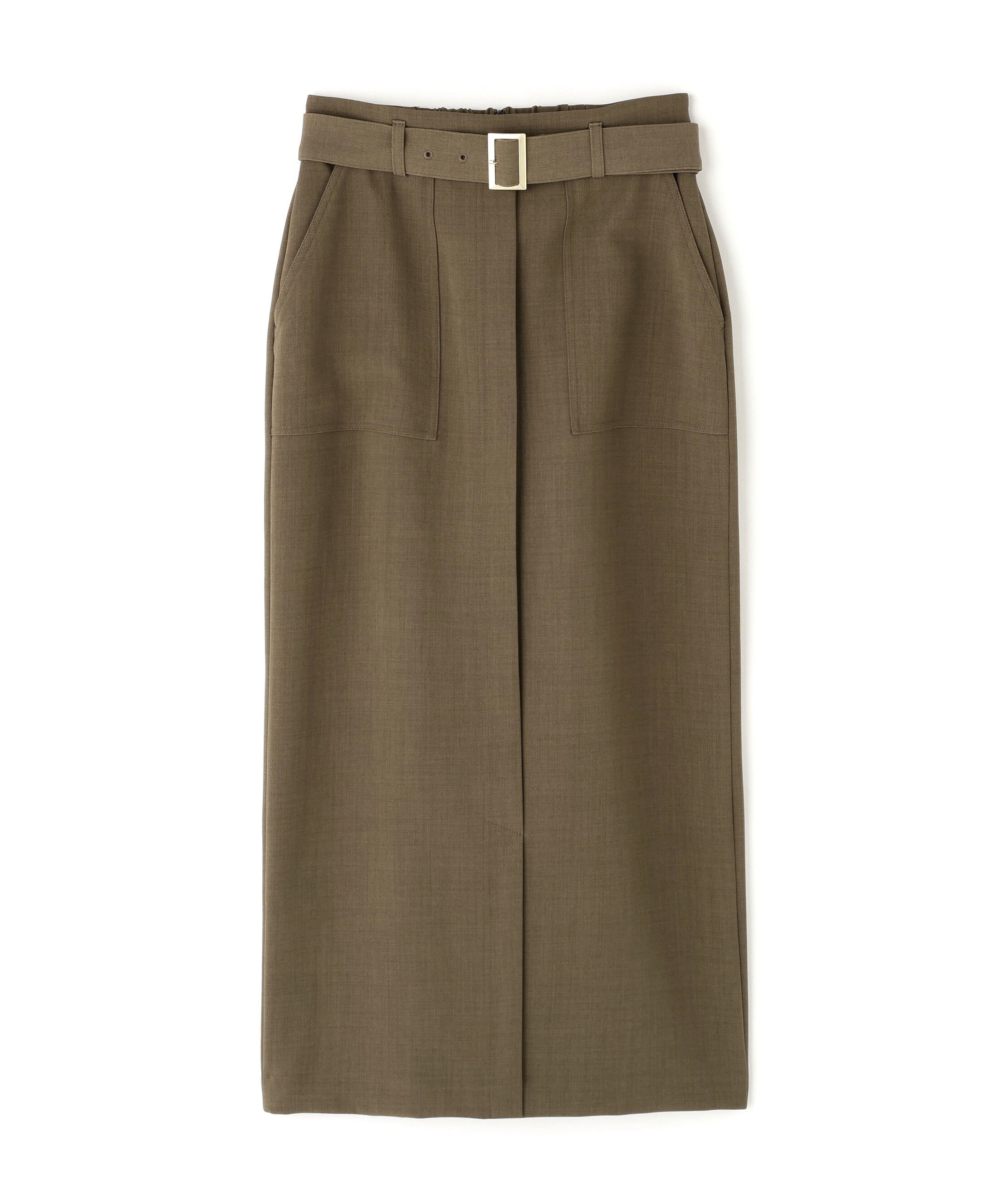  「ベルテッドアウトポケットナロースカート」|スカート|