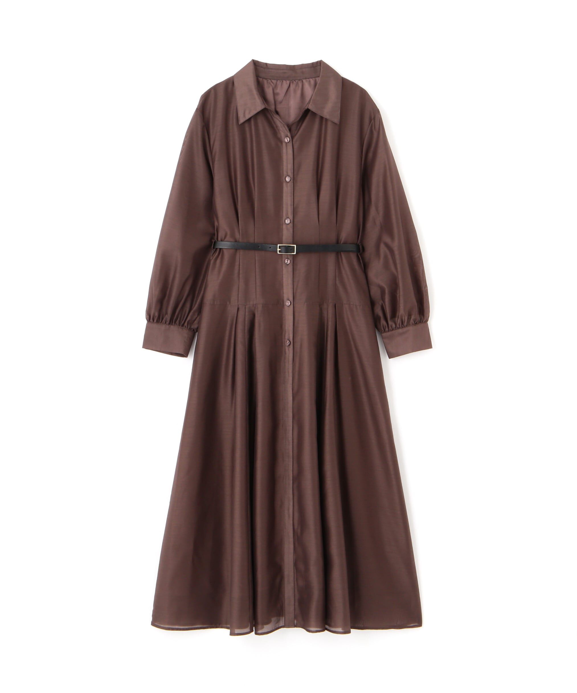 PROPORTION BODY DRESSING「切り替えタックシャツワンピース24AW」|ワンピース|