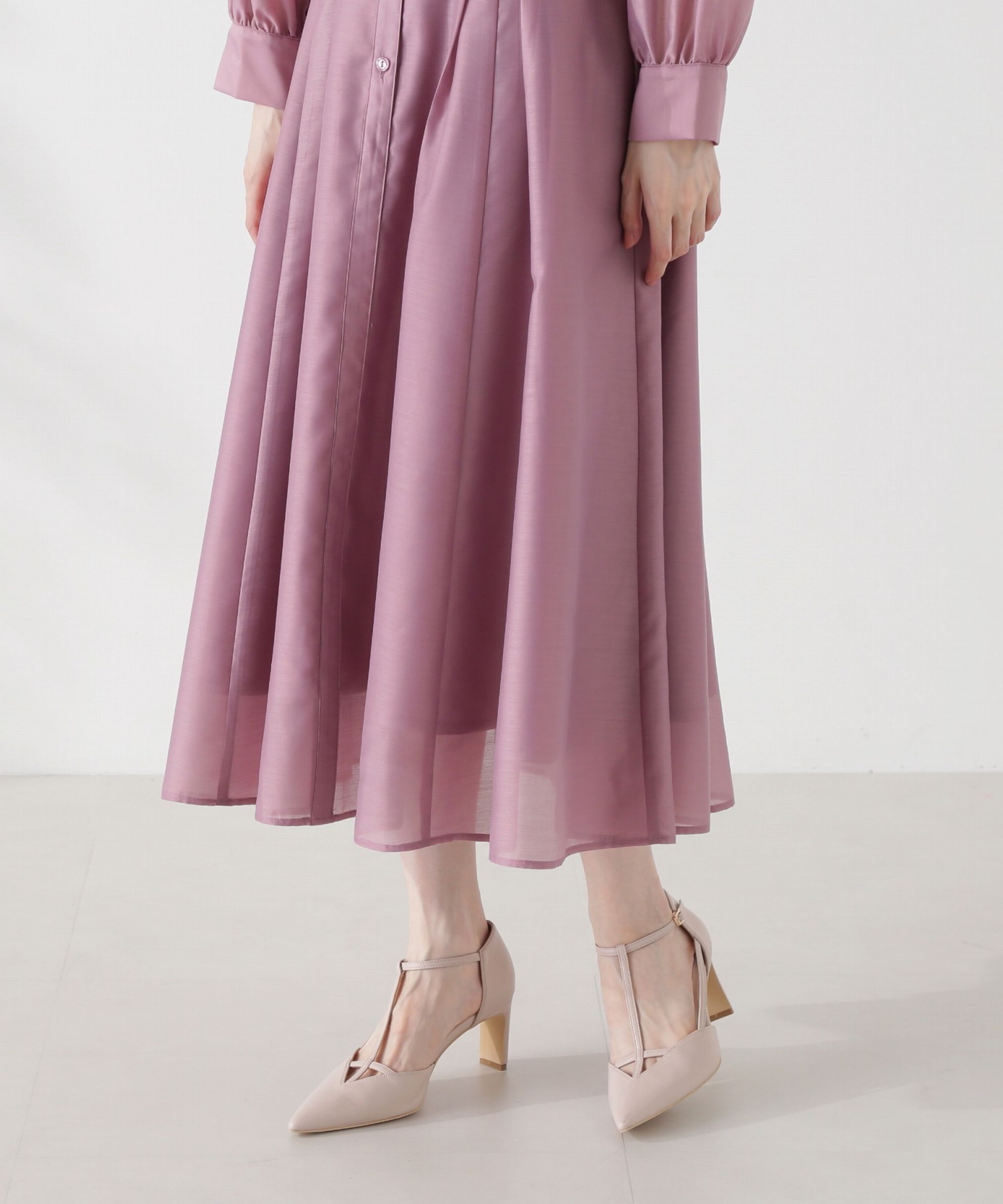 PROPORTION BODY DRESSING「切り替えタックシャツワンピース24AW」|ワンピース|