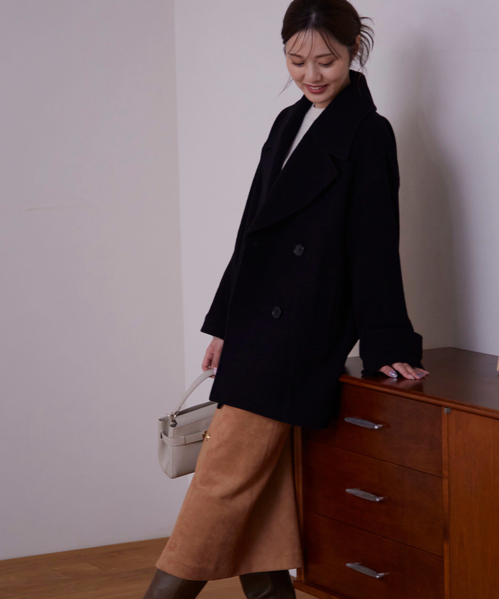 PROPORTION BODY DRESSING「ビッグカラーハーフコート　24AW」|その他|