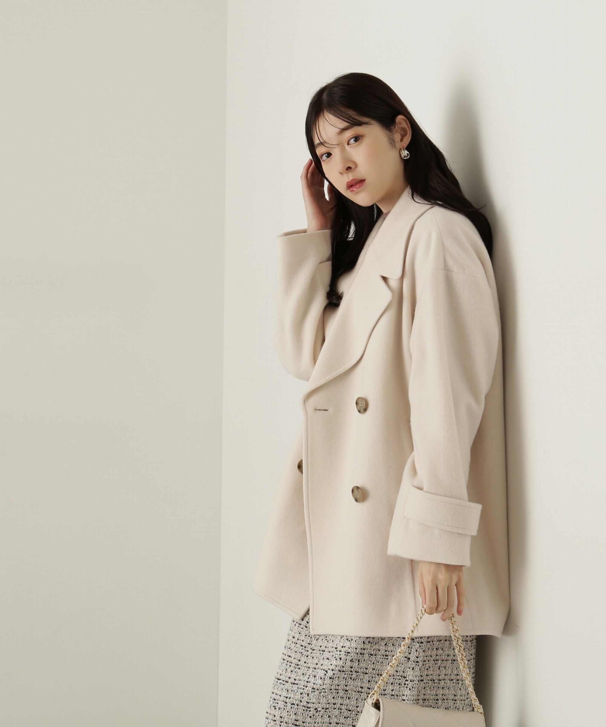 PROPORTION BODY DRESSING「ビッグカラーハーフコート　24AW」|その他|