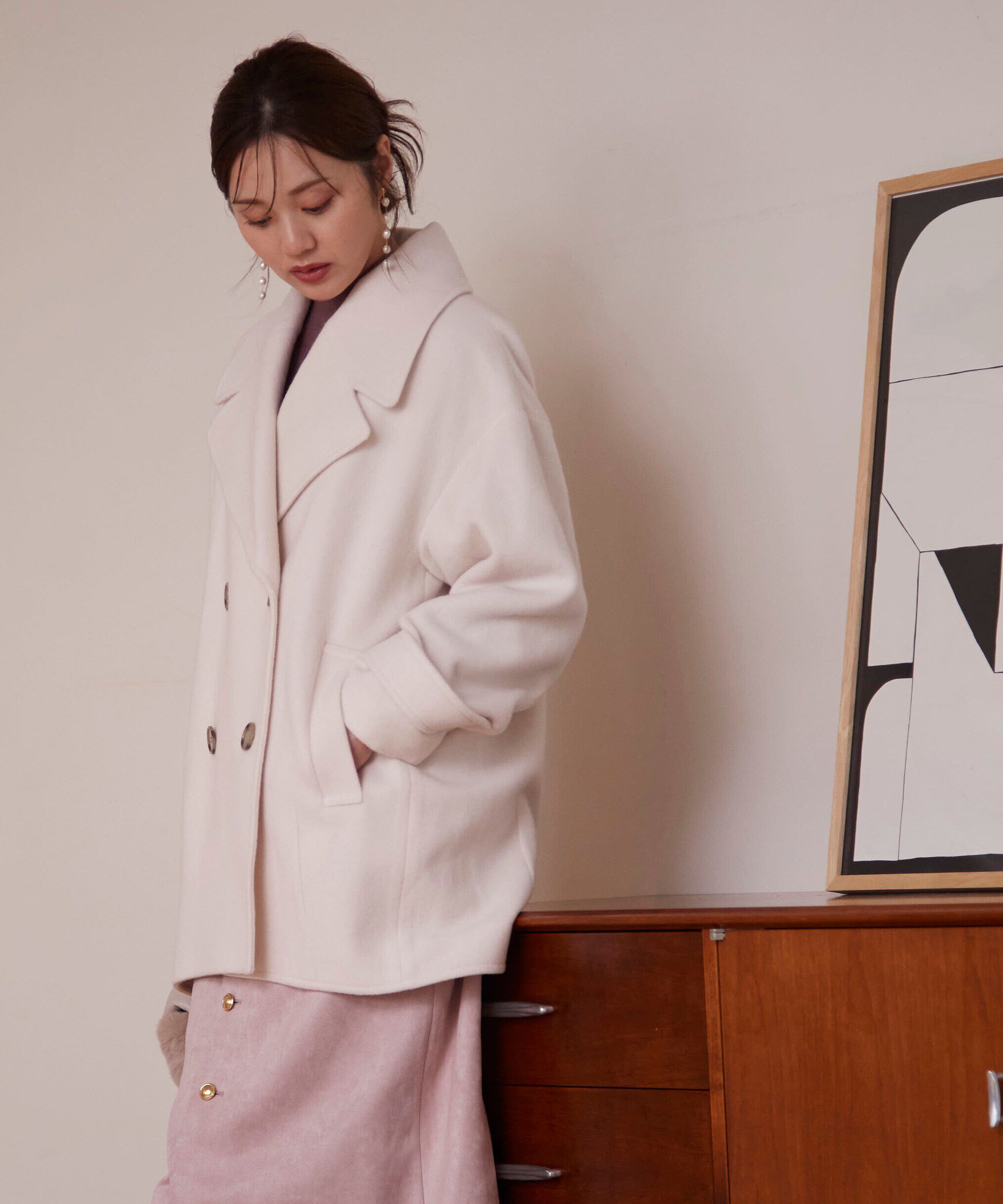 PROPORTION BODY DRESSING「ビッグカラーハーフコート　24AW」|その他|