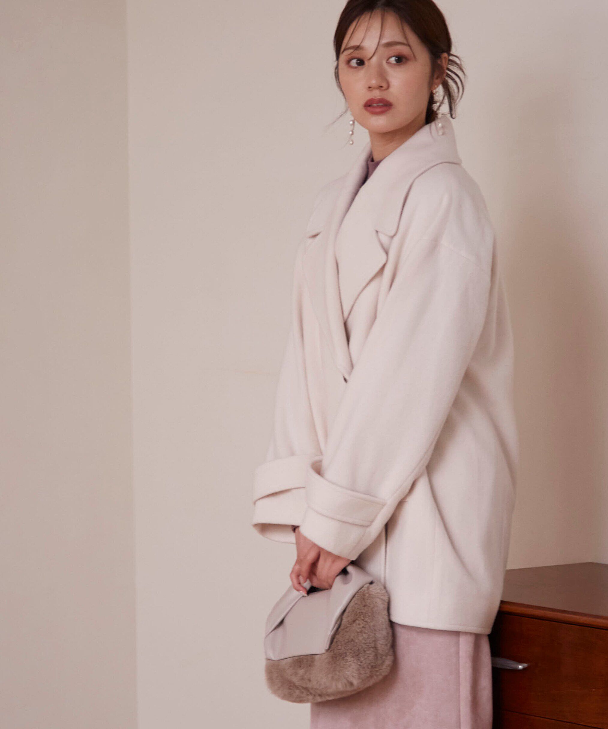 PROPORTION BODY DRESSING「ビッグカラーハーフコート　24AW」|その他|