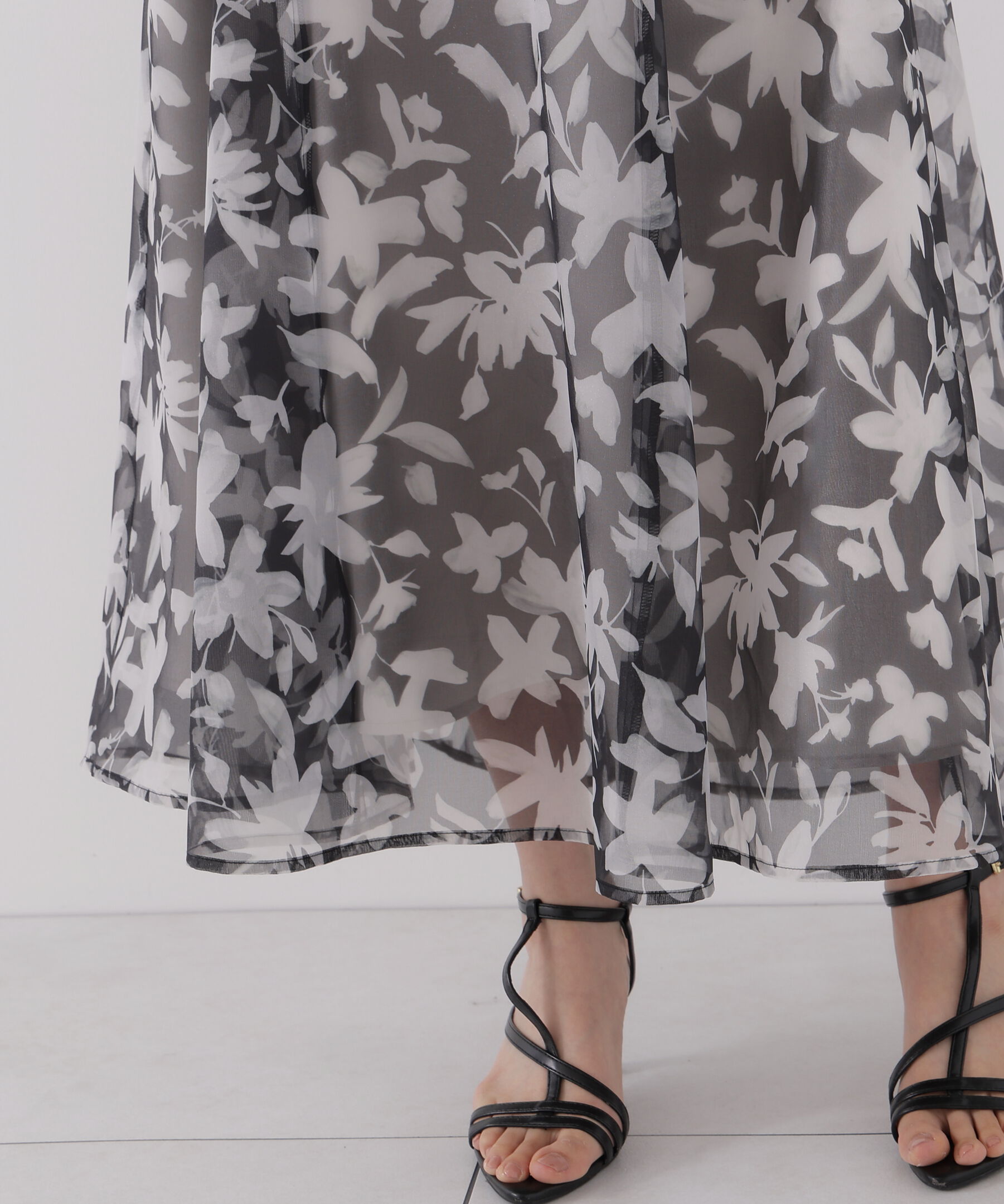 PROPORTION BODY DRESSING「＜ウォッシャブル＞ペイントフラワースカート」|スカート|