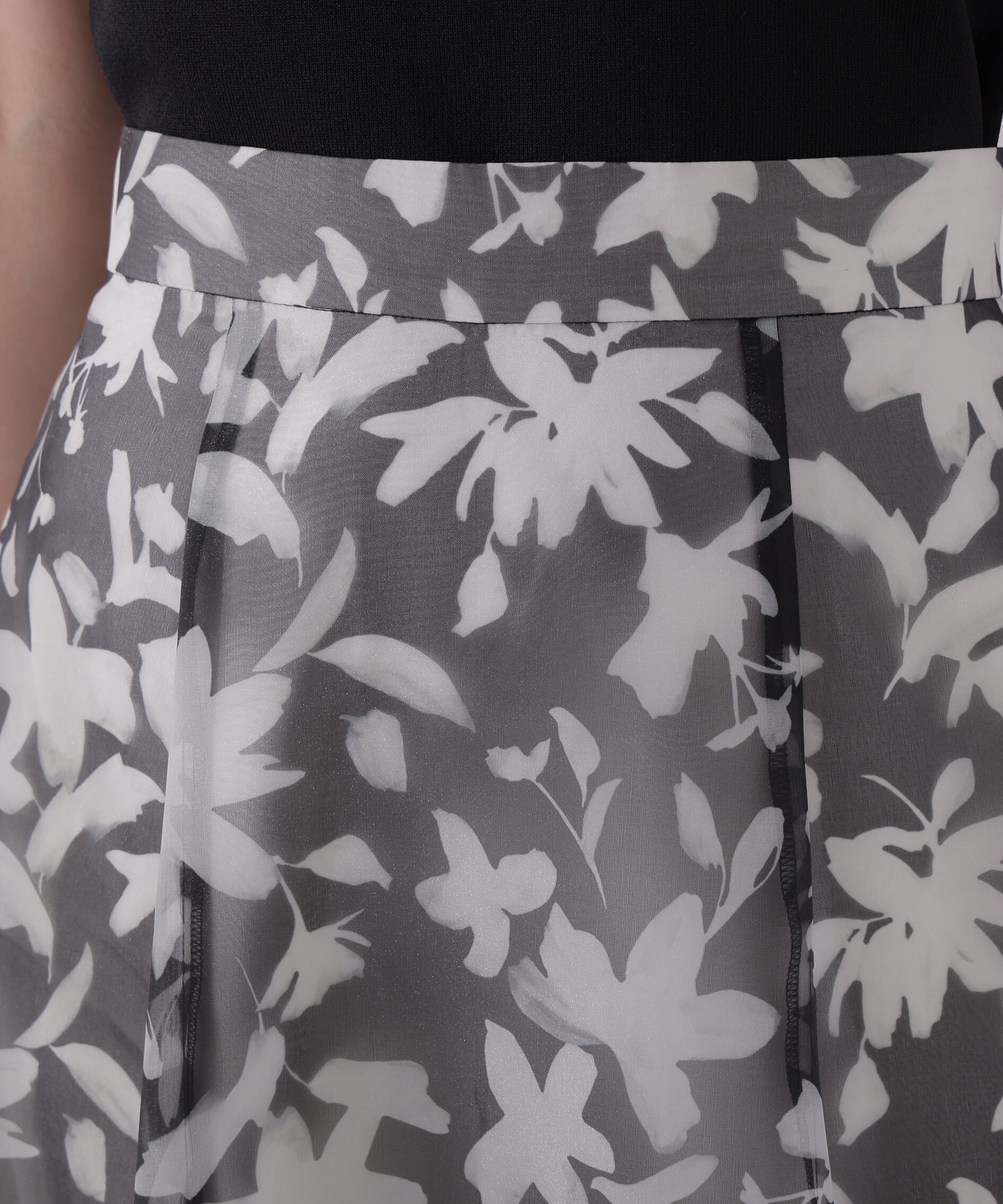 PROPORTION BODY DRESSING「＜ウォッシャブル＞ペイントフラワースカート」|スカート|