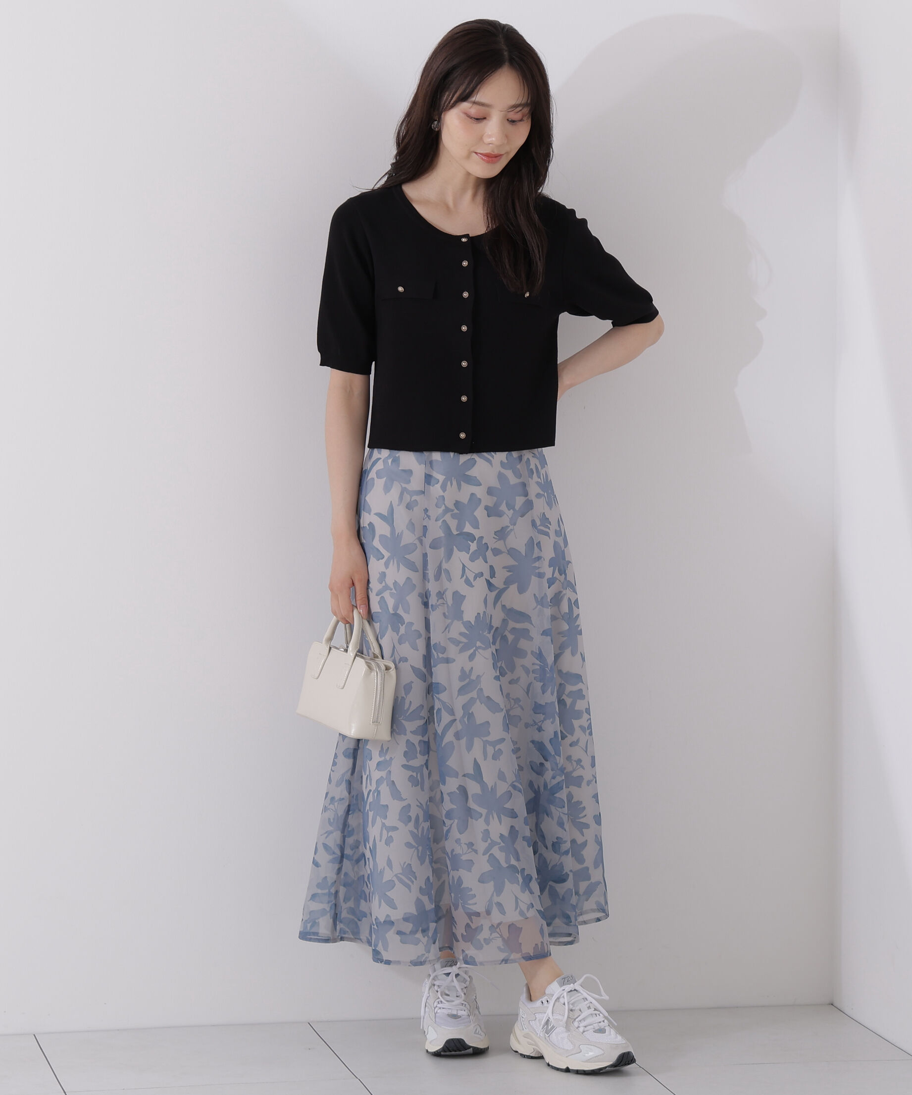 PROPORTION BODY DRESSING「＜ウォッシャブル＞ペイントフラワースカート」|スカート|