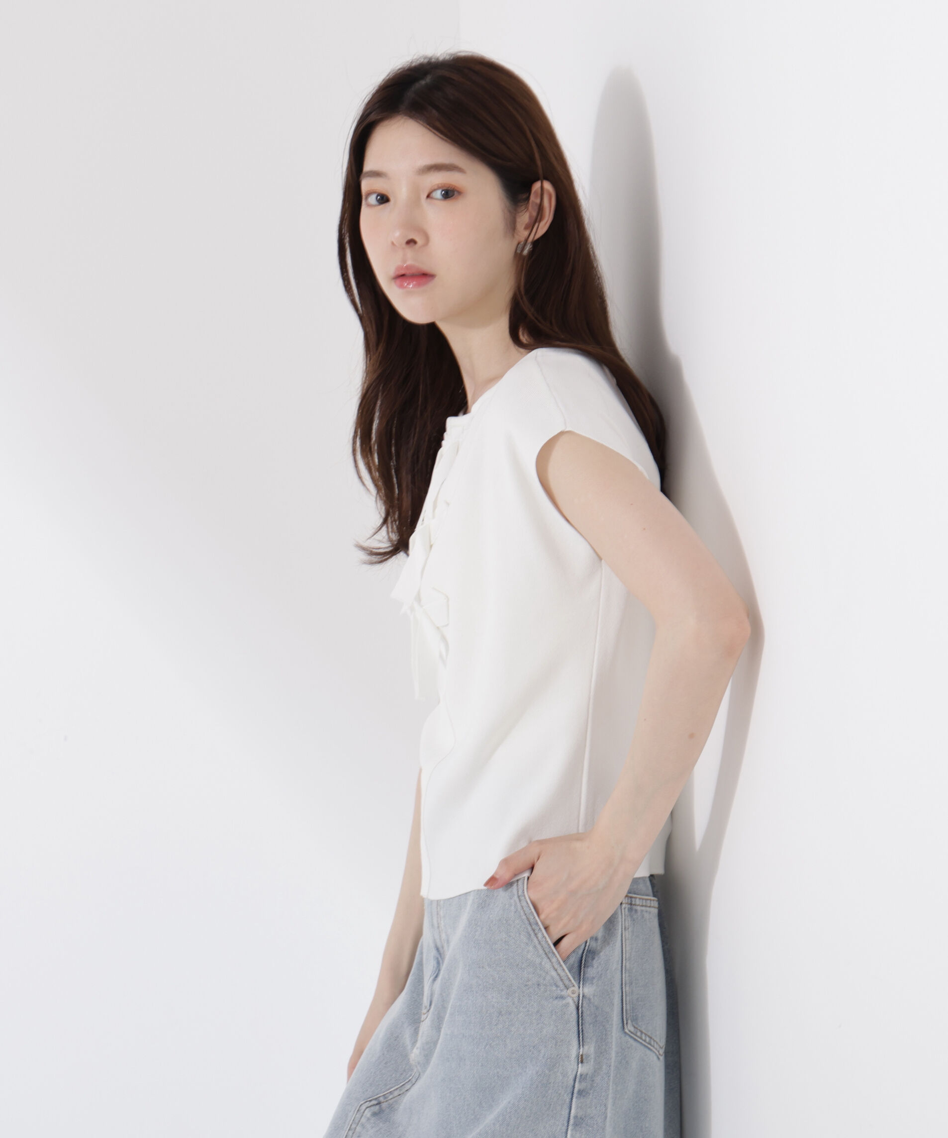 PROPORTION BODY DRESSING「前後2wayリボンニット」|ニット・セーター|