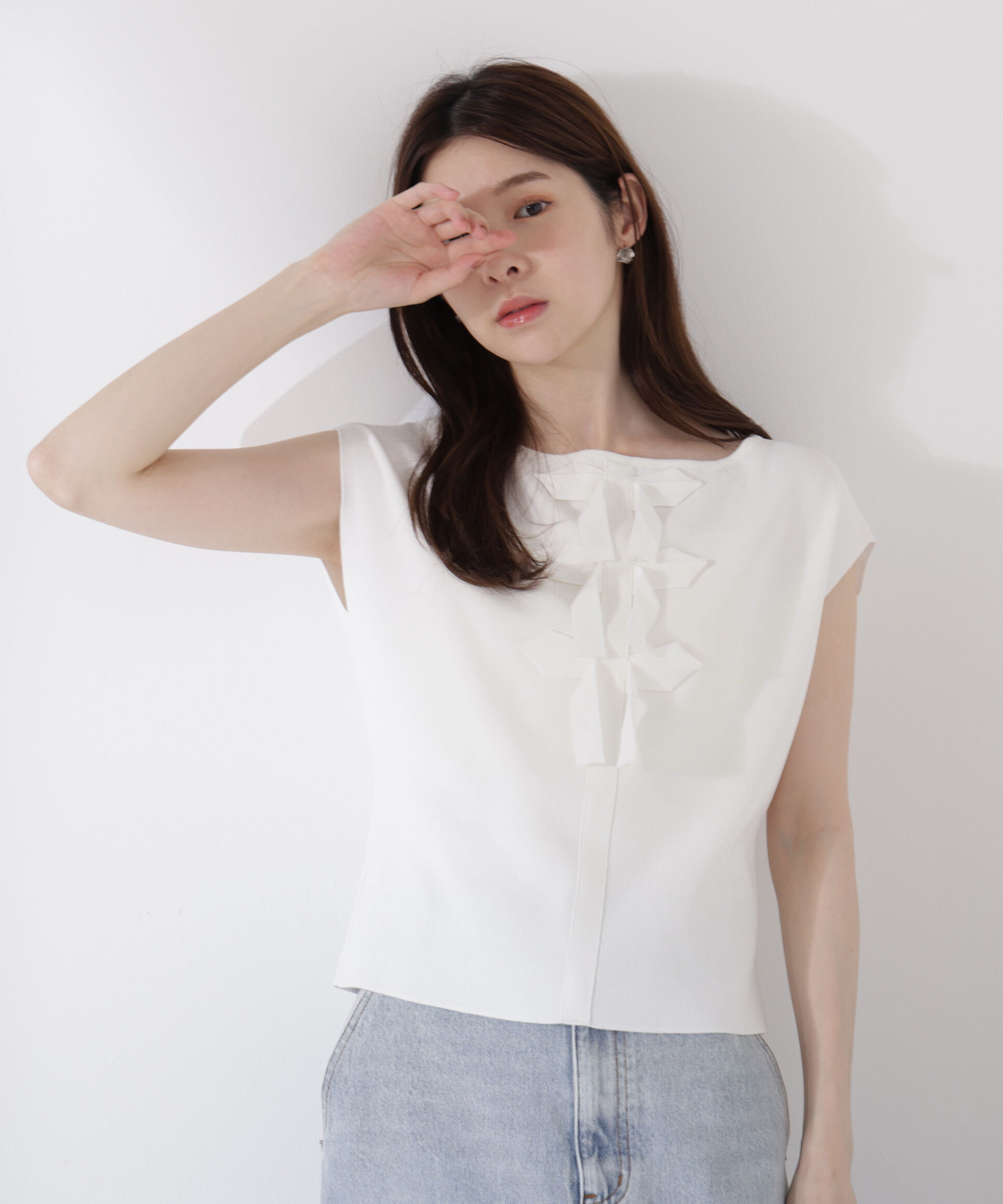 PROPORTION BODY DRESSING「前後2wayリボンニット」|ニット・セーター|