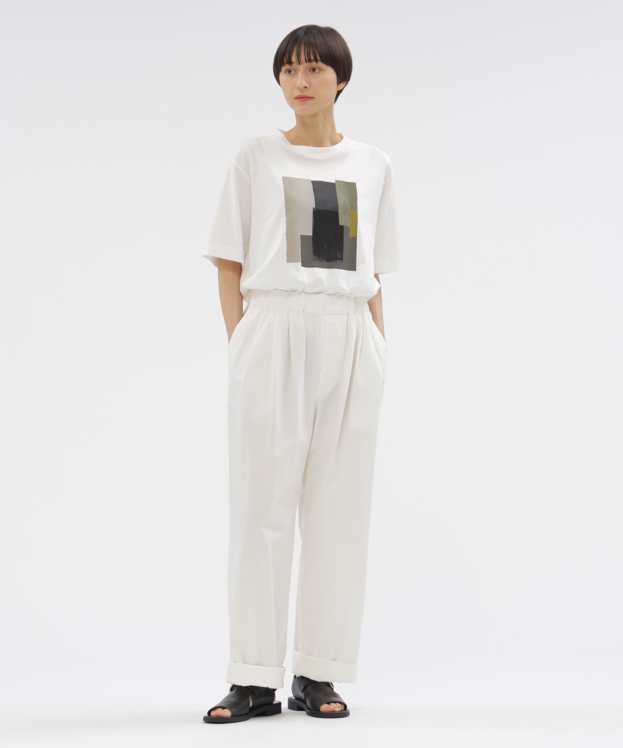  「COLLAGE PRINT COTTON  JERSEY TOP」|Tシャツ・カットソー|