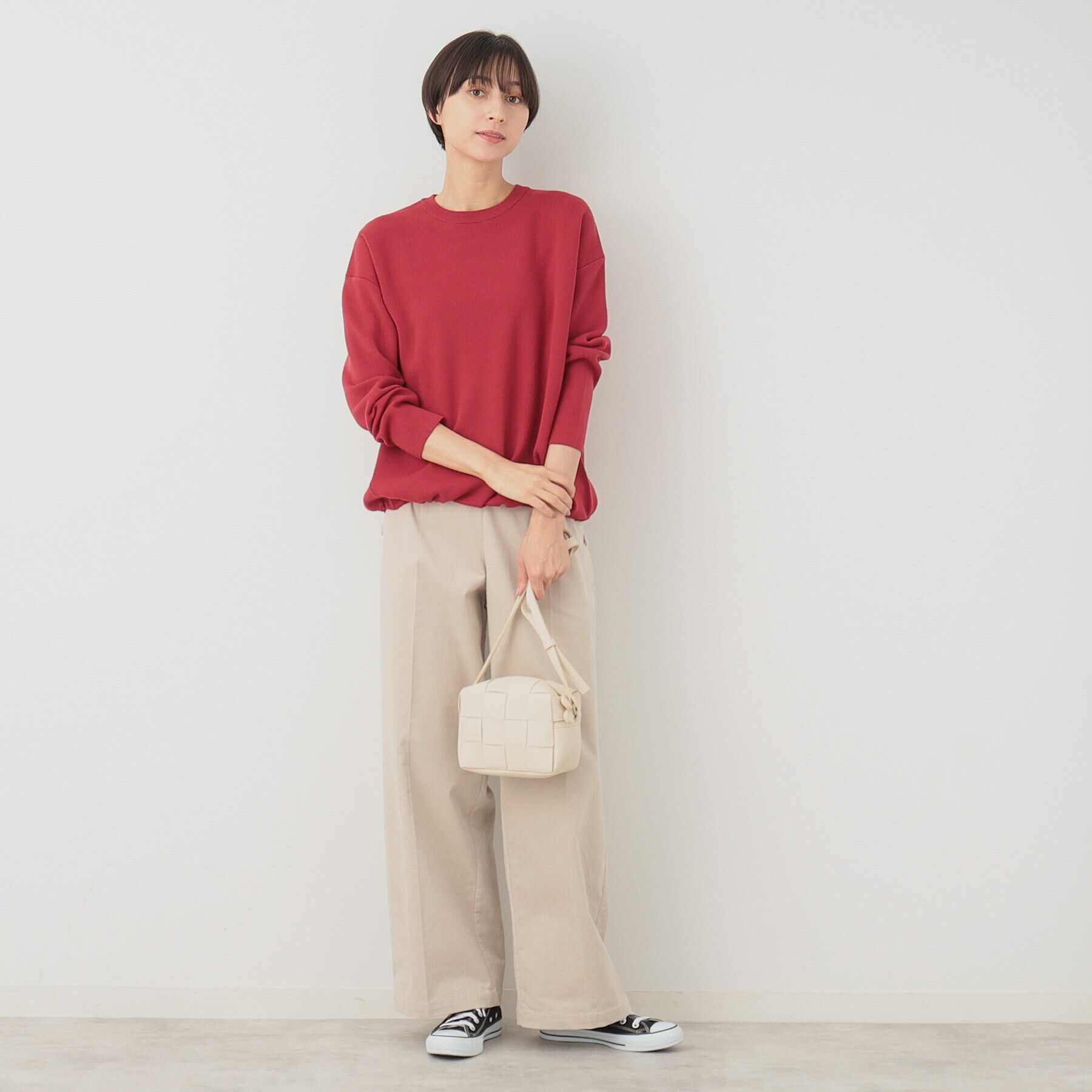 Dessin「【洗える】ドローコード付きニット（XS～L）」|ニット・セーター|