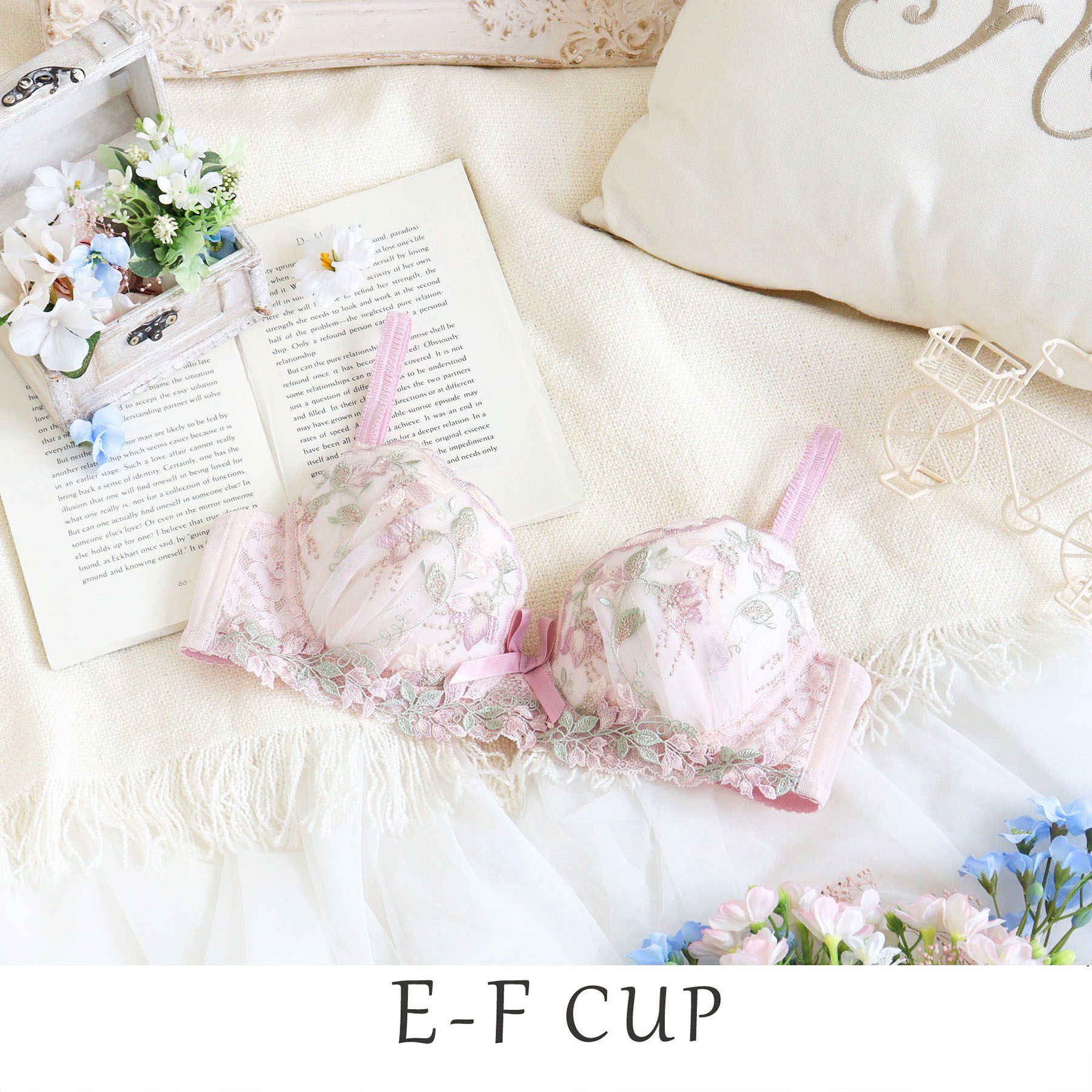 Risa Magli「ソア ブラジャー（E-F）＜スウィートリッチ＞」|インナー|ピンク(071)