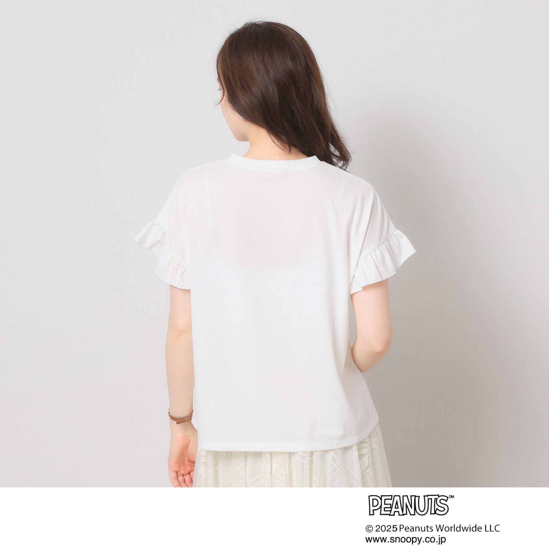ITS&rsquo;DEMO「PEANUTS別注フリル袖Tシャツ」|Tシャツ・カットソー|