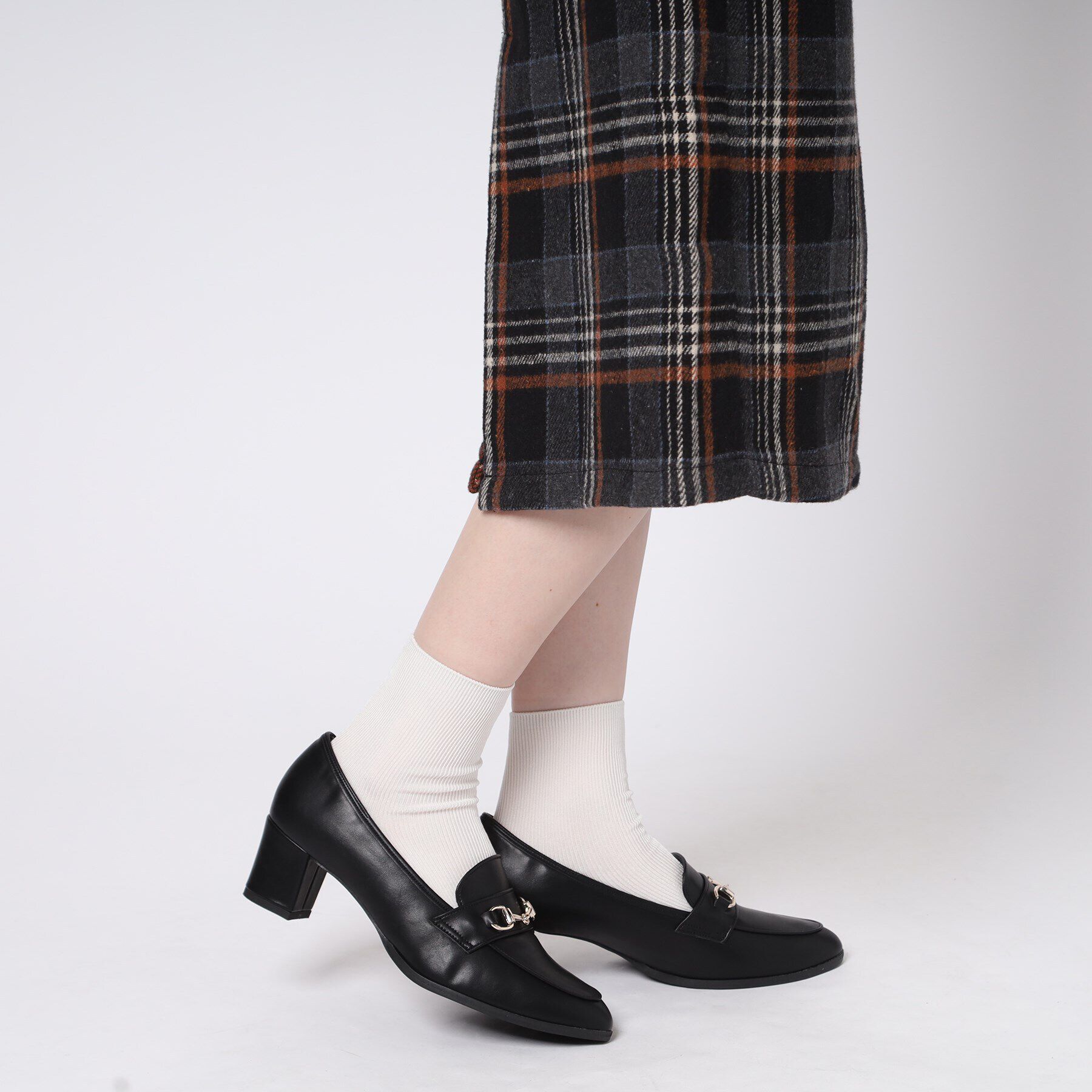 ESPERANZA「ミドルヒールビットローファー」|パンプス|