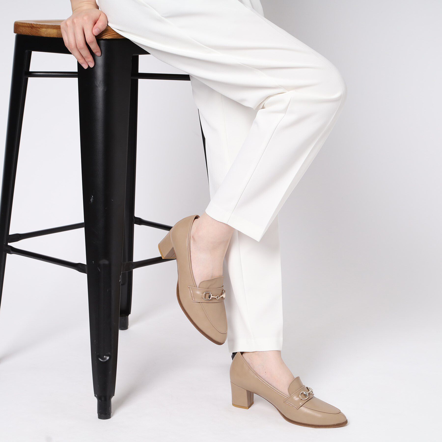 ESPERANZA「ミドルヒールビットローファー」|パンプス|