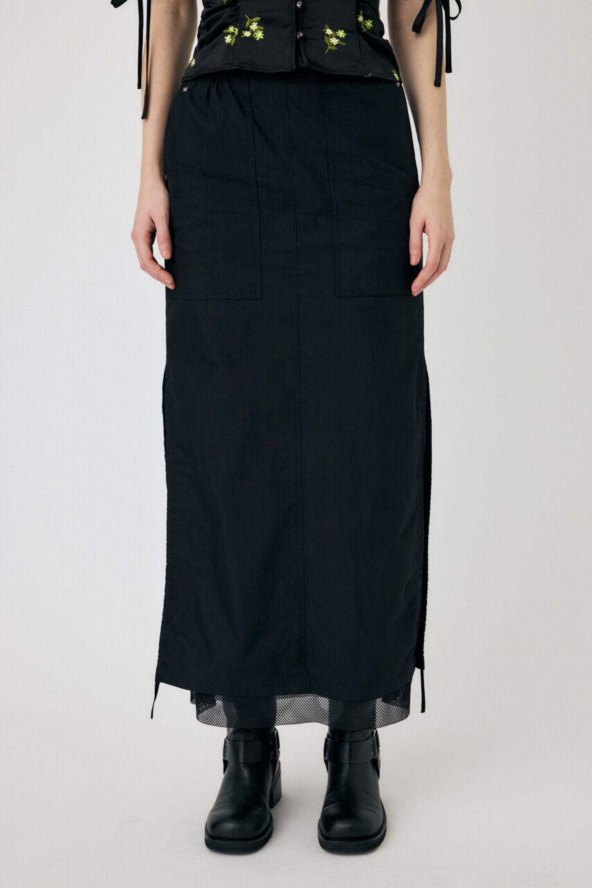 MOUSSY「MESH LAYERED CARGO スカート」|スカート|