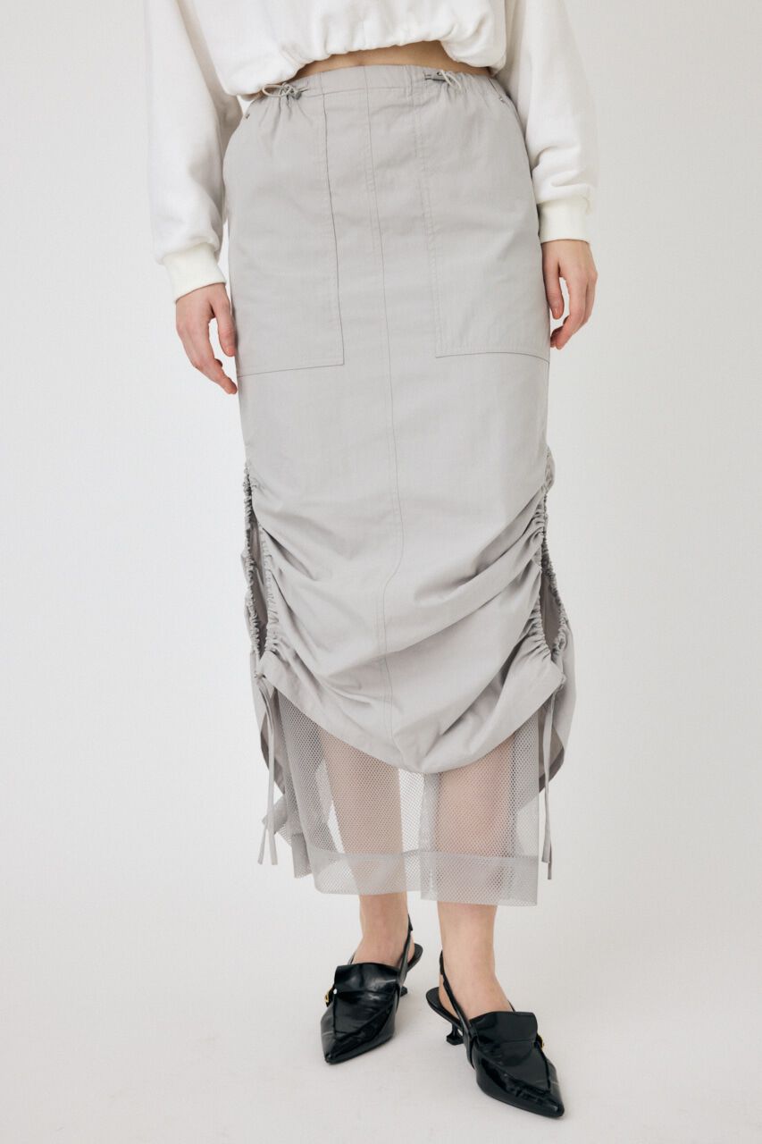 MOUSSY「MESH LAYERED CARGO スカート」|スカート|