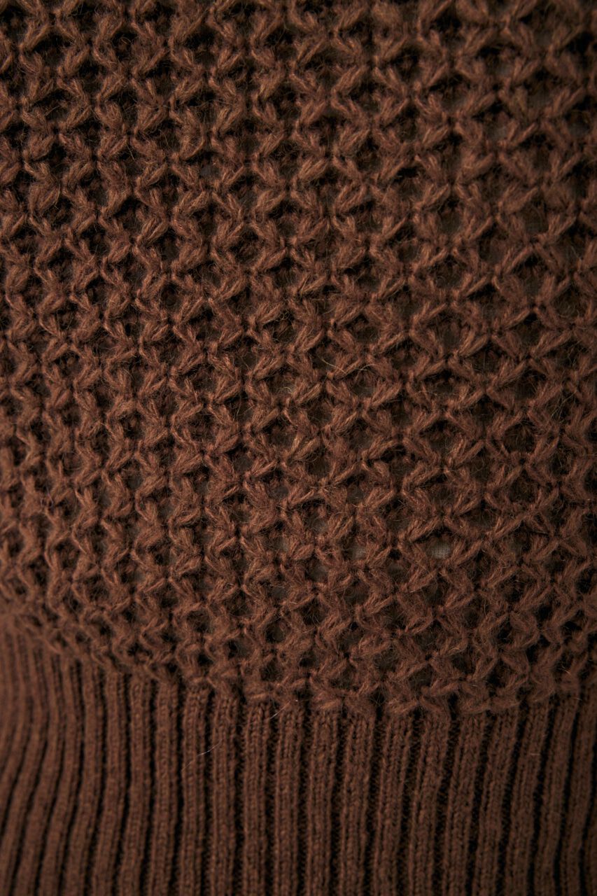 MOUSSY「MESH ニットベスト」|ニット・セーター|