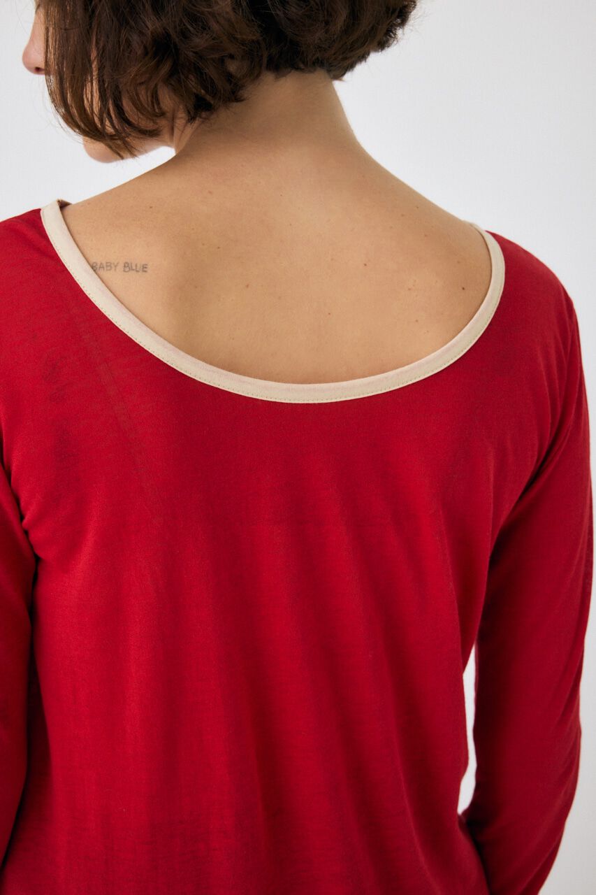 MOUSSY「SHEER LOGO ロングスリーブTシャツ」|Tシャツ・カットソー|