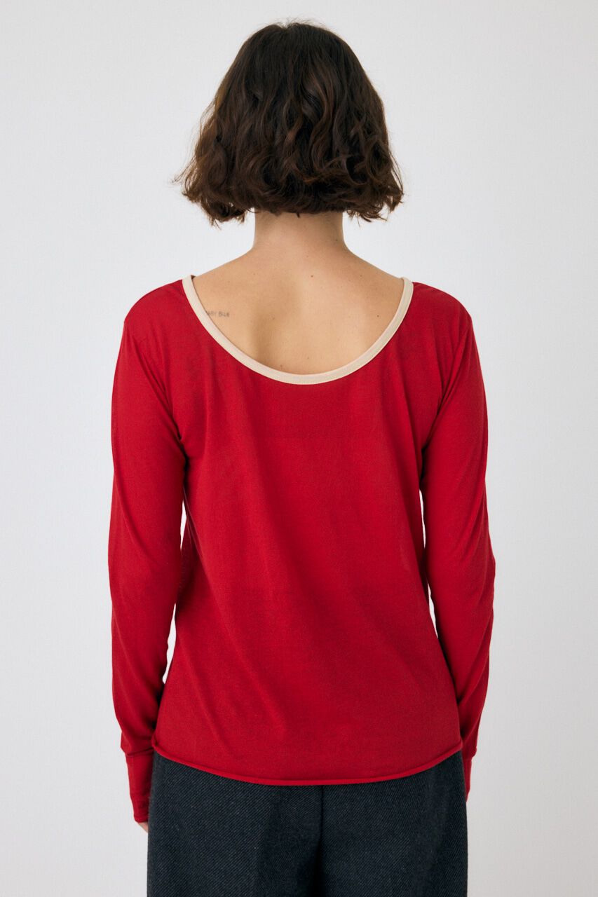 MOUSSY「SHEER LOGO ロングスリーブTシャツ」|Tシャツ・カットソー|