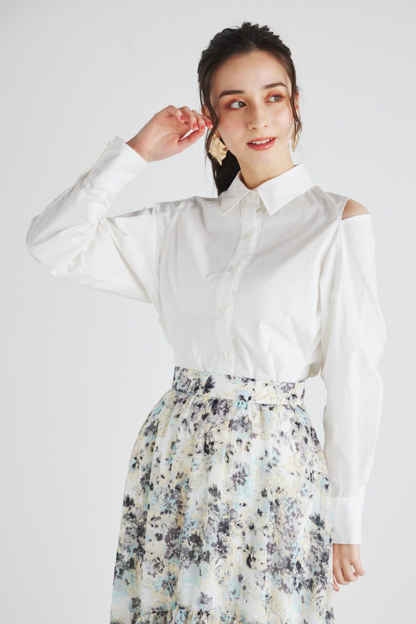 rienda「BackシャーリングフォルムBLS」|シャツ・ブラウス|