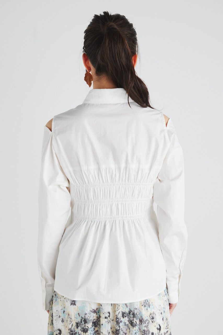 rienda「BackシャーリングフォルムBLS」|シャツ・ブラウス|