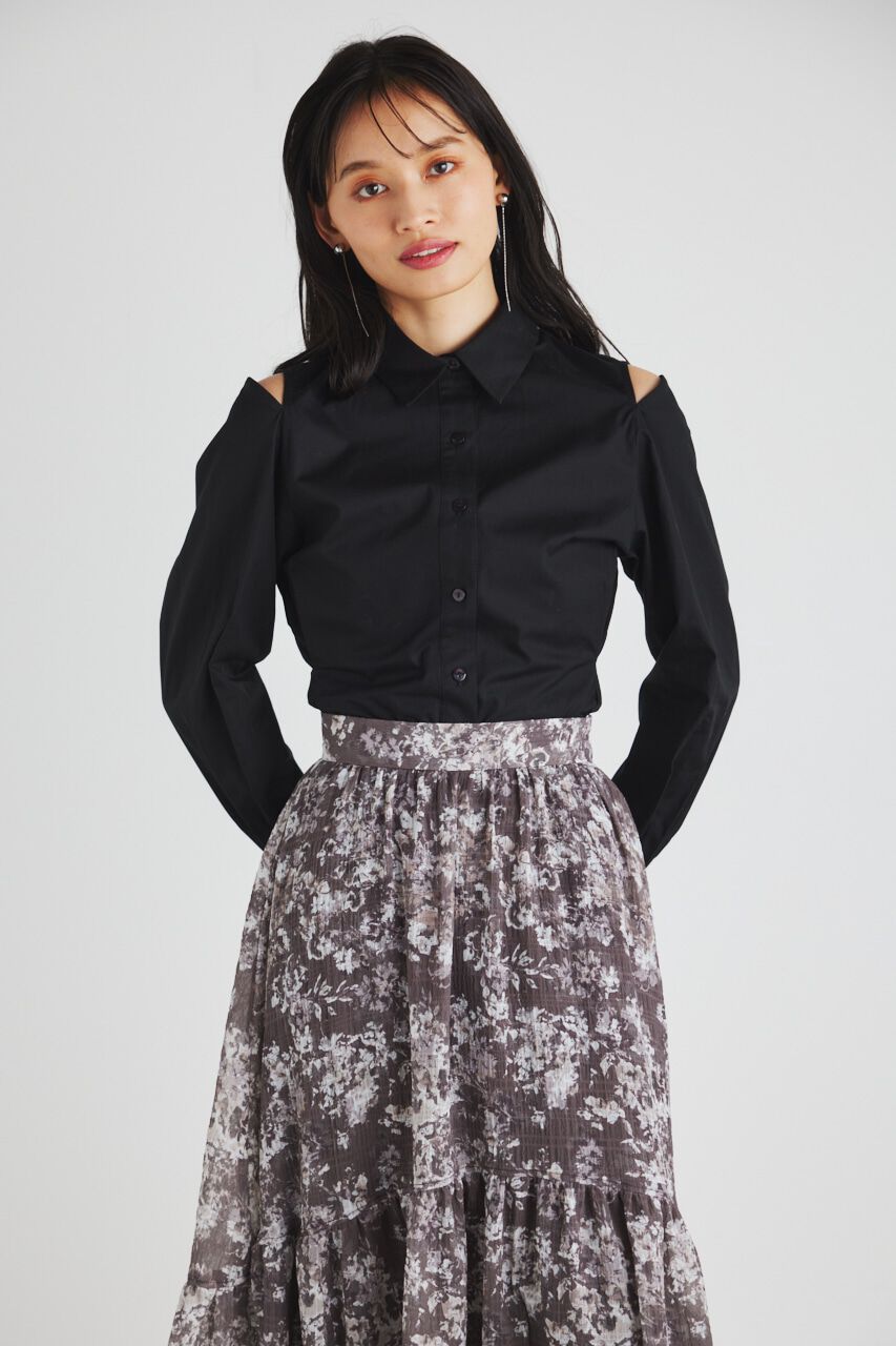 rienda「BackシャーリングフォルムBLS」|シャツ・ブラウス|