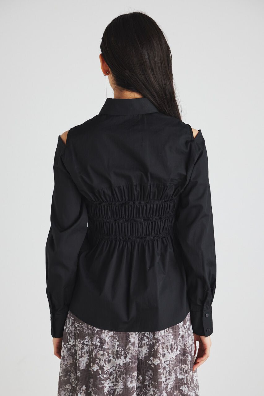 rienda「BackシャーリングフォルムBLS」|シャツ・ブラウス|