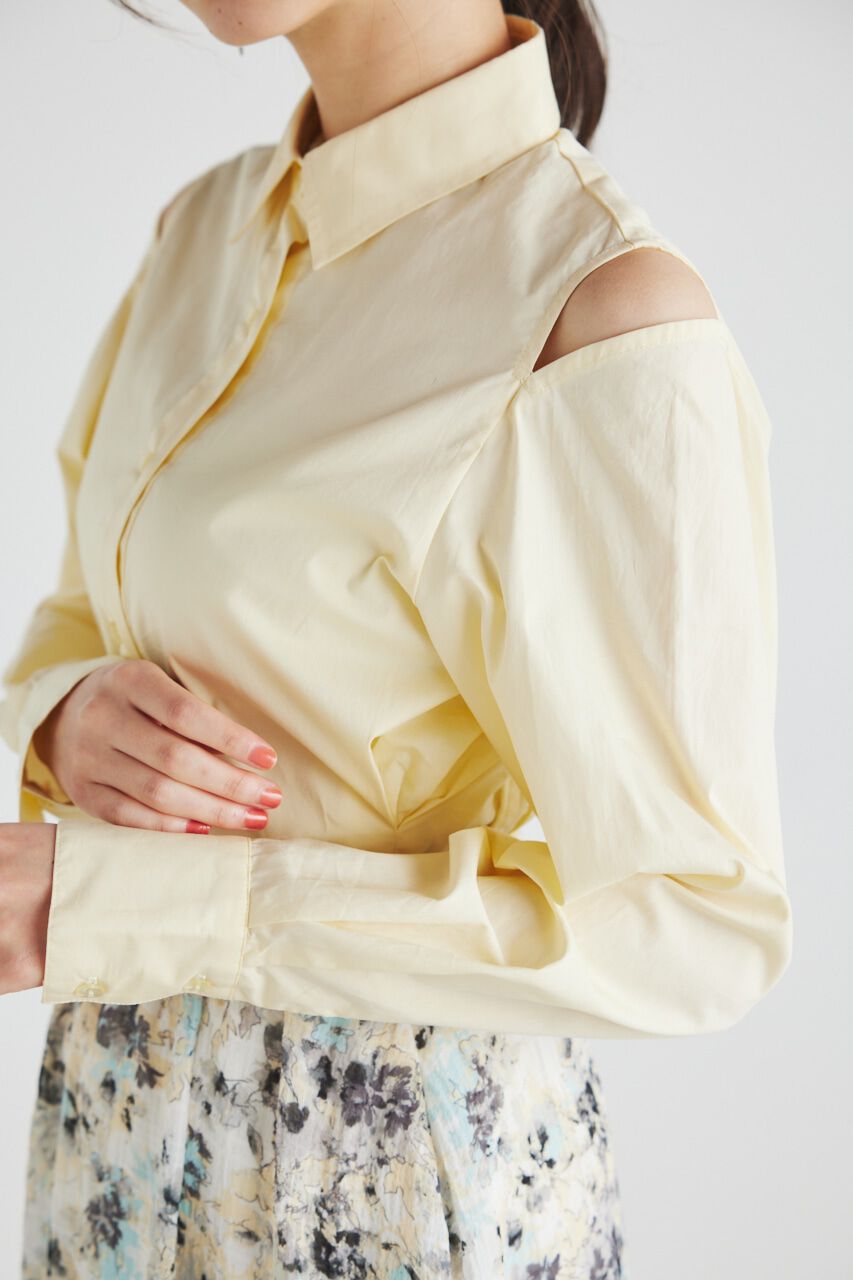 rienda「BackシャーリングフォルムBLS」|シャツ・ブラウス|