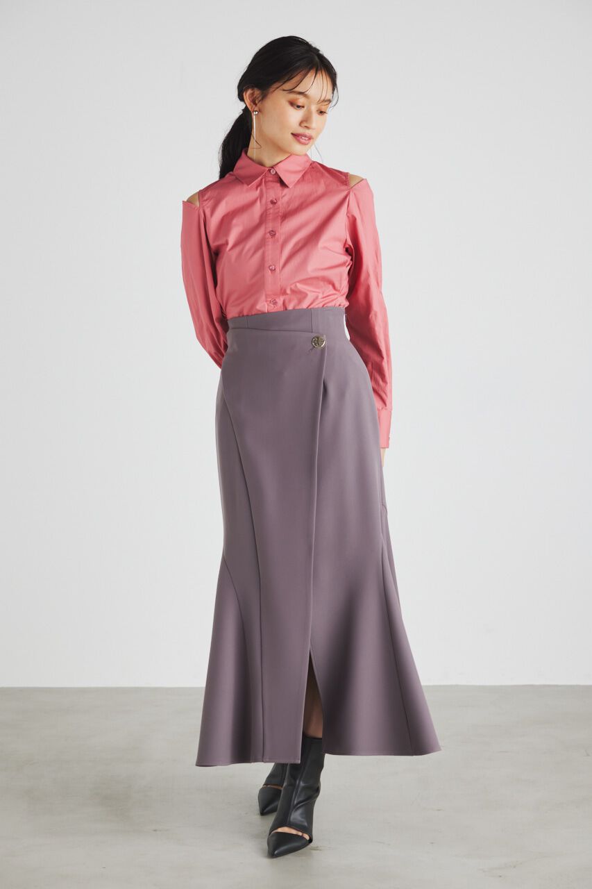 rienda「BackシャーリングフォルムBLS」|シャツ・ブラウス|