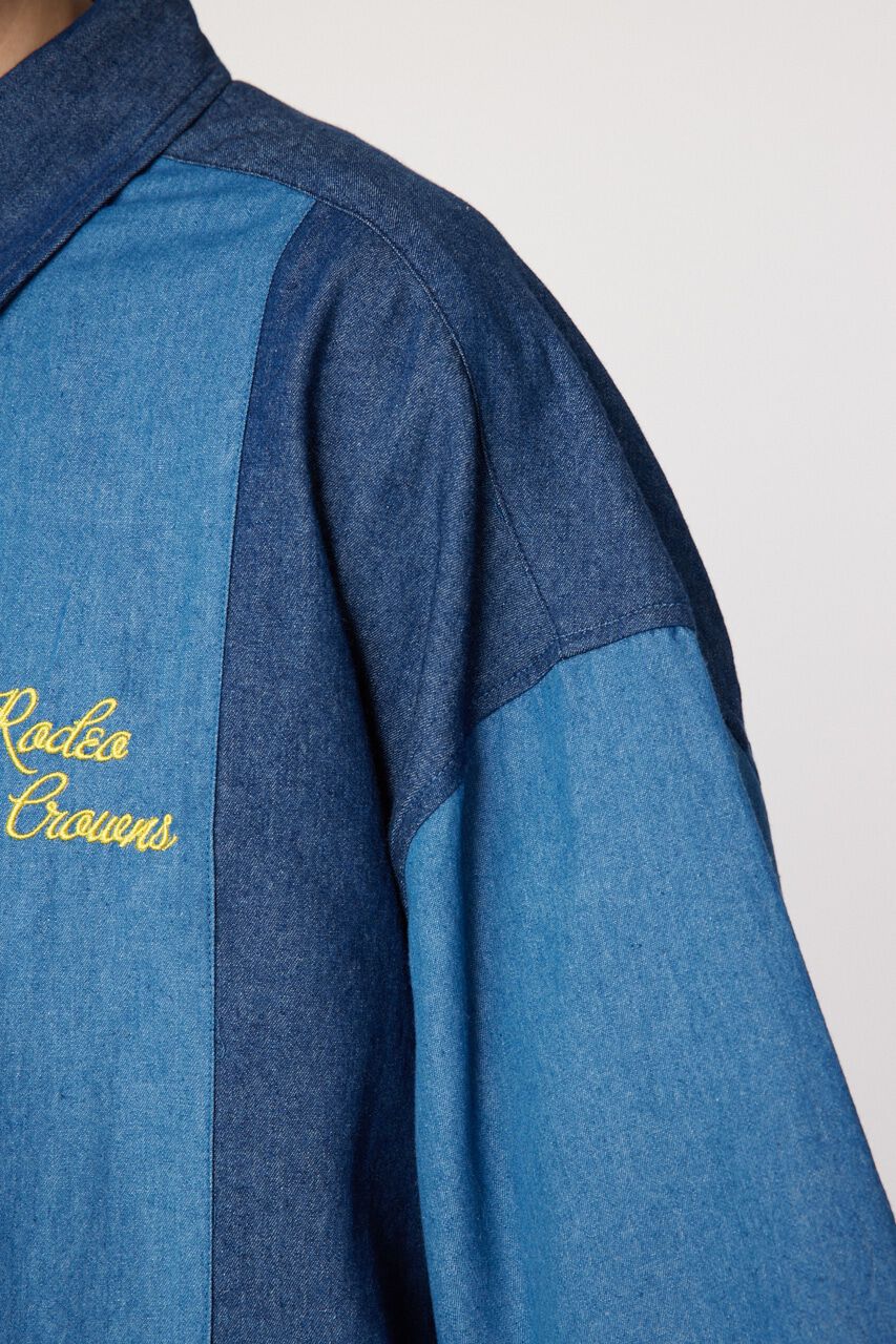 RODEO CROWNS「シャンブレーパネルシャツ」|シャツ・ブラウス|