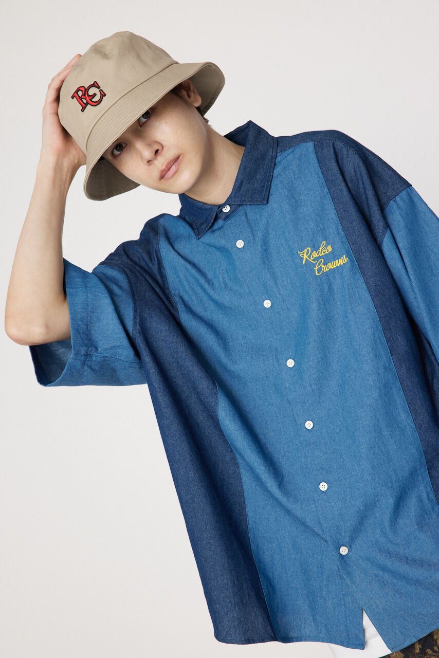 RODEO CROWNS「シャンブレーパネルシャツ」|シャツ・ブラウス|