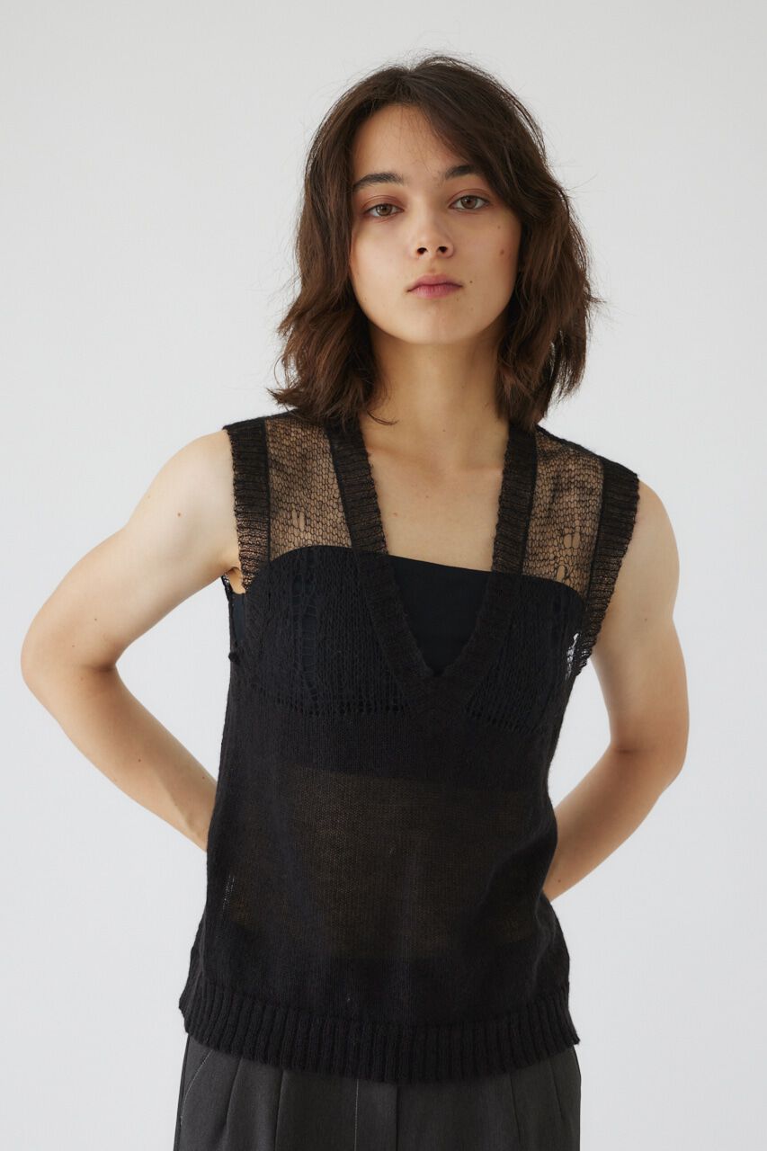RIM.ARK 「Mohair mix minimum knit vest」|ニット・セーター|