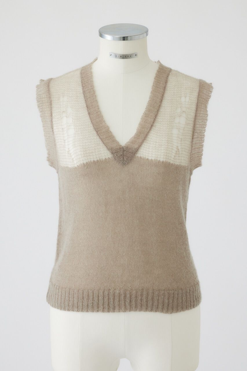 RIM.ARK 「Mohair mix minimum knit vest」|ニット・セーター|GREIGE