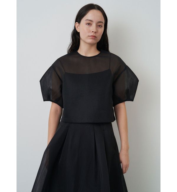 ELENDEEK「MESH BONDING CROPPED TOP」|シャツ・ブラウス|