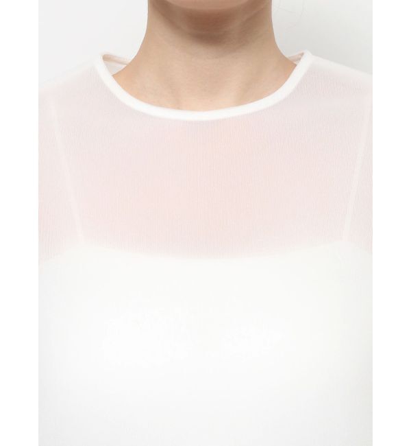 ELENDEEK「MESH BONDING CROPPED TOP」|シャツ・ブラウス|