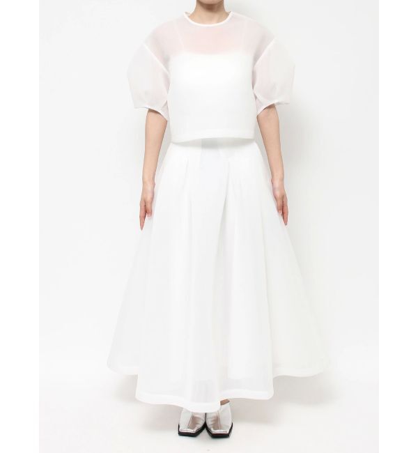 ELENDEEK「MESH BONDING CROPPED TOP」|シャツ・ブラウス|