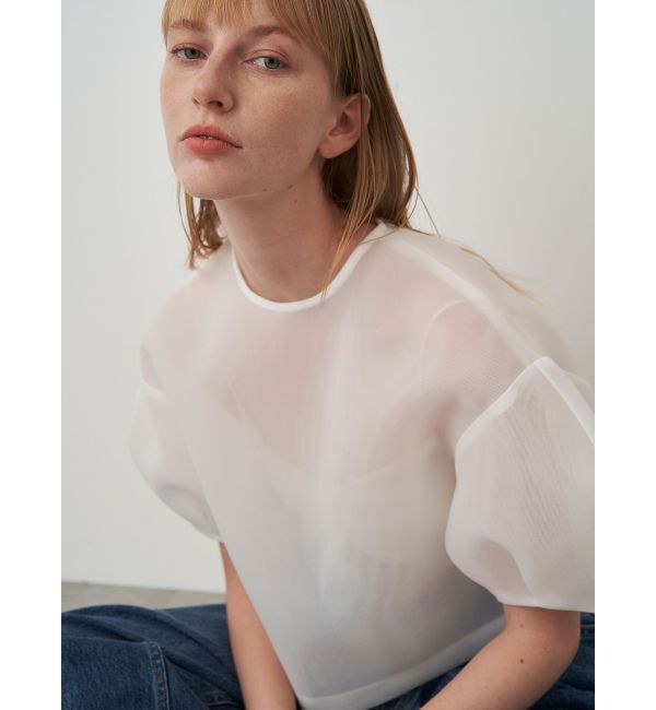 ELENDEEK「MESH BONDING CROPPED TOP」|シャツ・ブラウス|