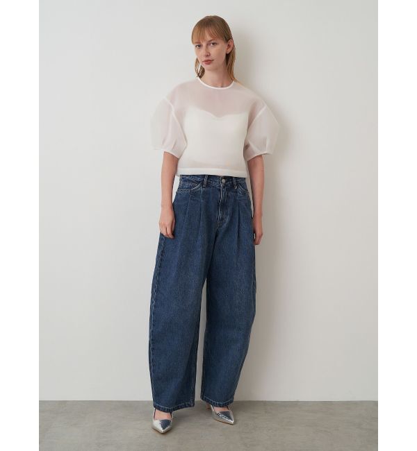 ELENDEEK「MESH BONDING CROPPED TOP」|シャツ・ブラウス|