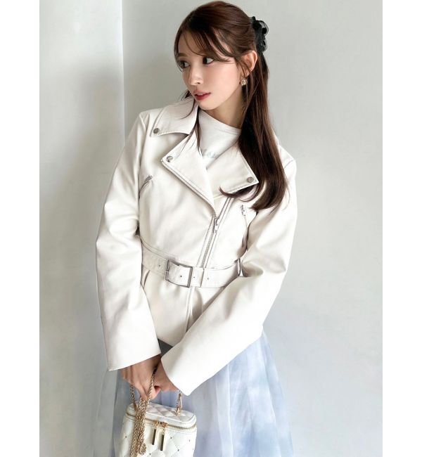 RESEXXY「ペプラムライダースジャケット」|ライダースジャケット|