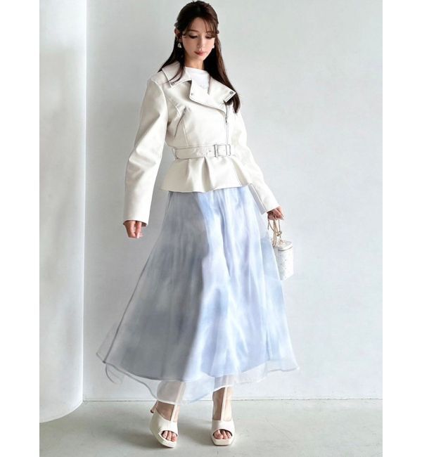 RESEXXY「ペプラムライダースジャケット」|ライダースジャケット|