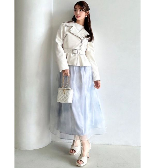 RESEXXY「ペプラムライダースジャケット」|ライダースジャケット|