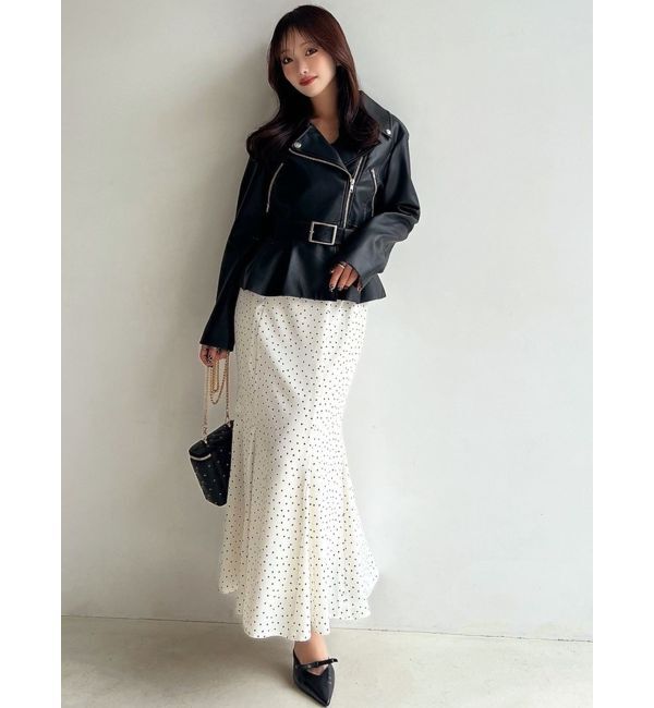 RESEXXY「ペプラムライダースジャケット」|ライダースジャケット|