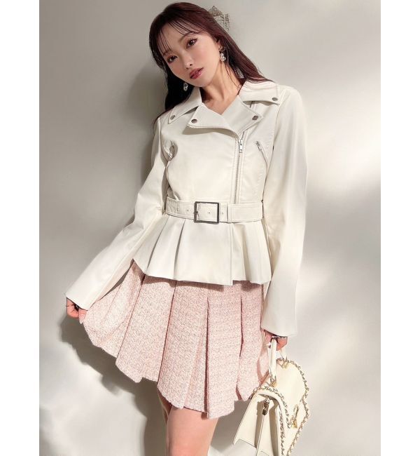 RESEXXY「ペプラムライダースジャケット」|ライダースジャケット|