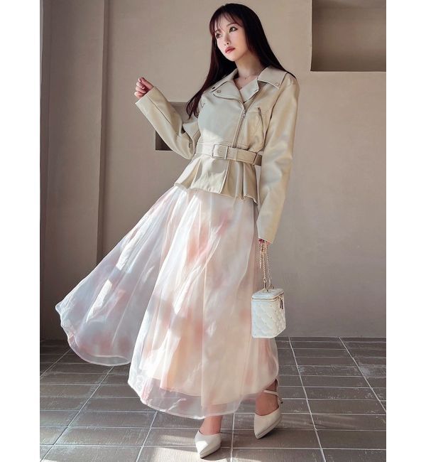 RESEXXY「ペプラムライダースジャケット」|ライダースジャケット|