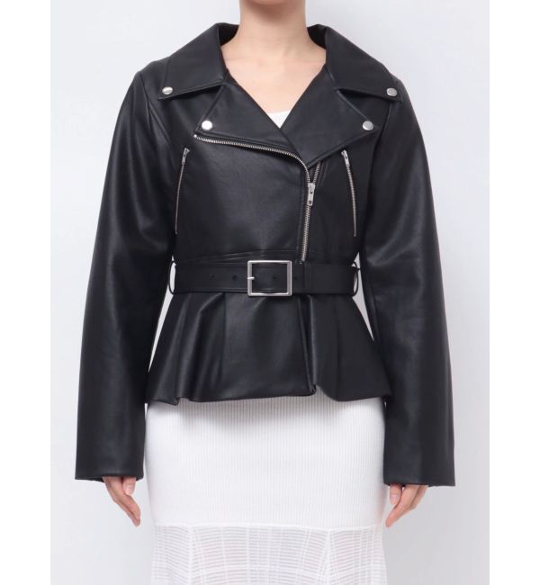 RESEXXY「ペプラムライダースジャケット」|ライダースジャケット|